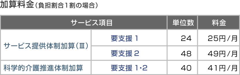 加算料金